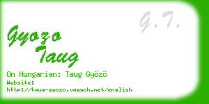 gyozo taug business card